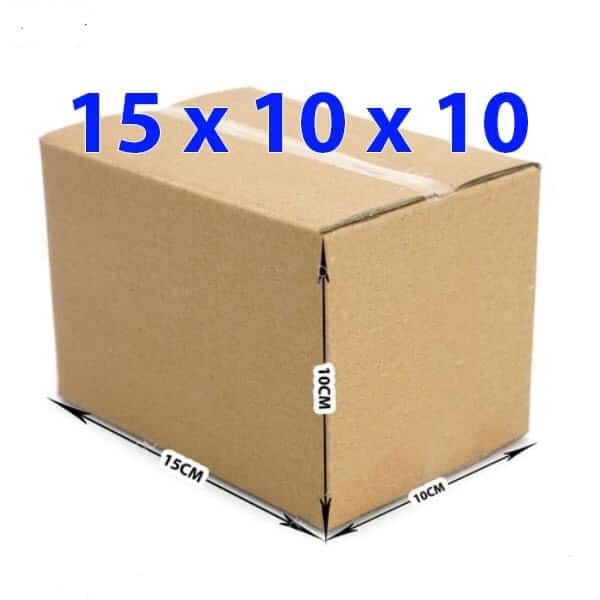 Hộp carton nhỏ đóng hàng 15x10x10cm (3 lớp) _ combo 100 hộp  