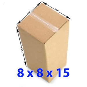 Hộp giấy carton 8x8x15 (3 lớp)  