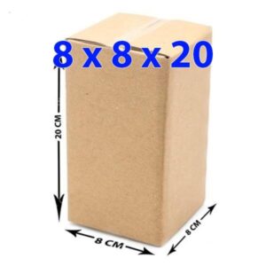 Hộp giấy carton 8x8x20 (3 lớp)
