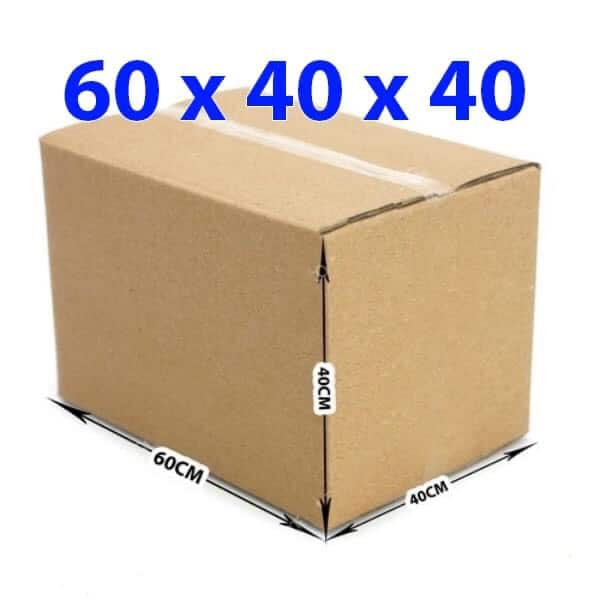 1 cái Thùng carton kích thước 60x40x40 (Giấy carton 5 lớp)  