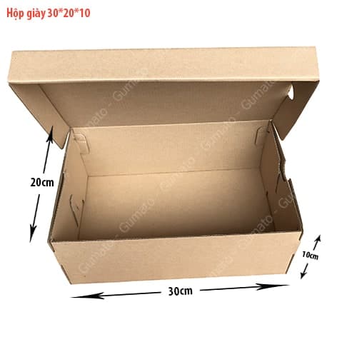 Hộp giấy carton đựng giày (KT:30x20x10)-Combo 50 hộp  